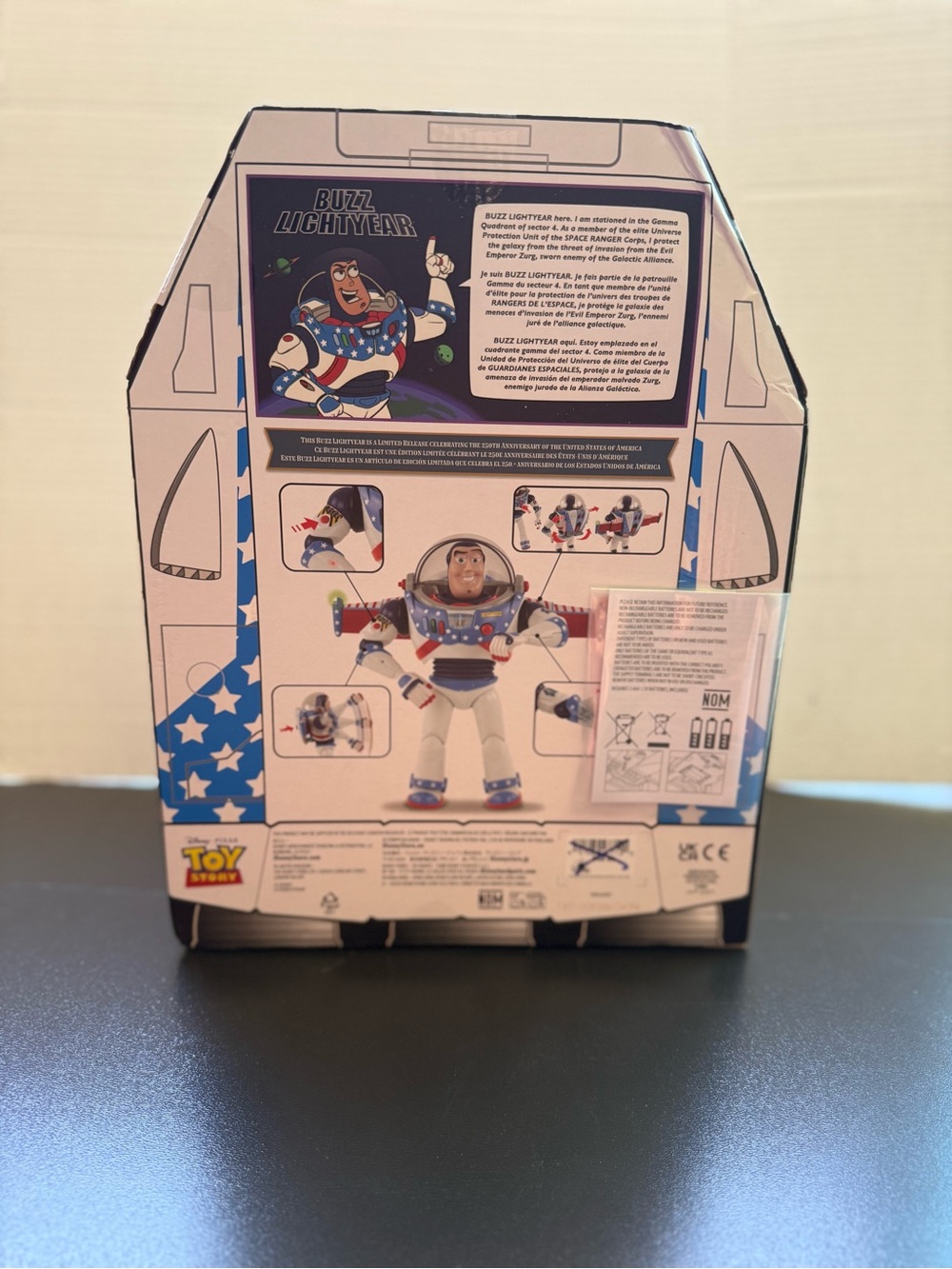 Disney Pixar Buzz Light Year 250th Anniversary Talking Action Figure - Picture 8 of 8